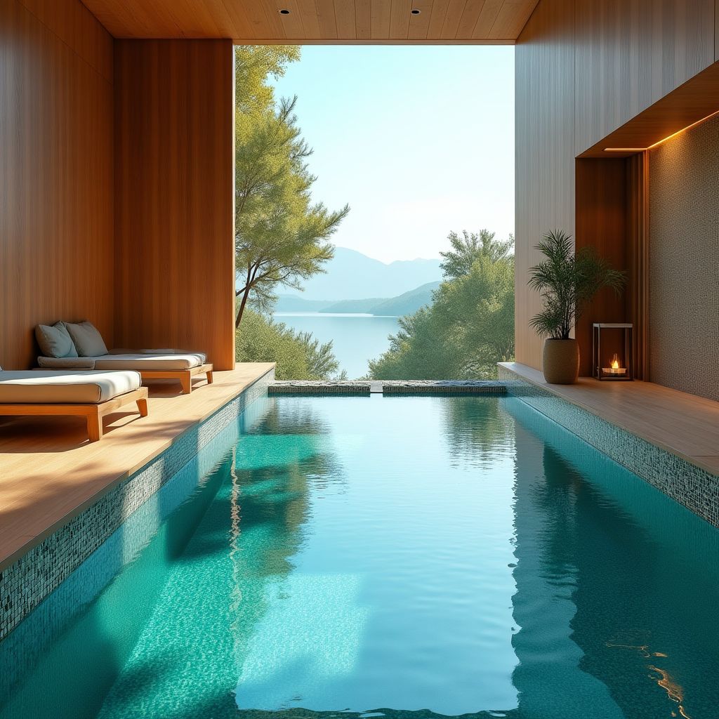Spa de luxe avec piscine intérieure