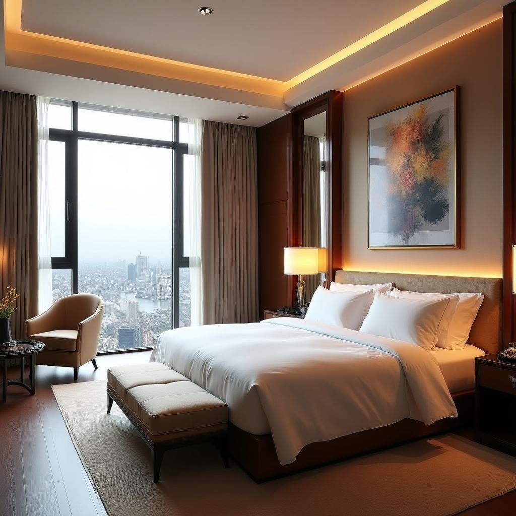Chambre d'hôtel de luxe